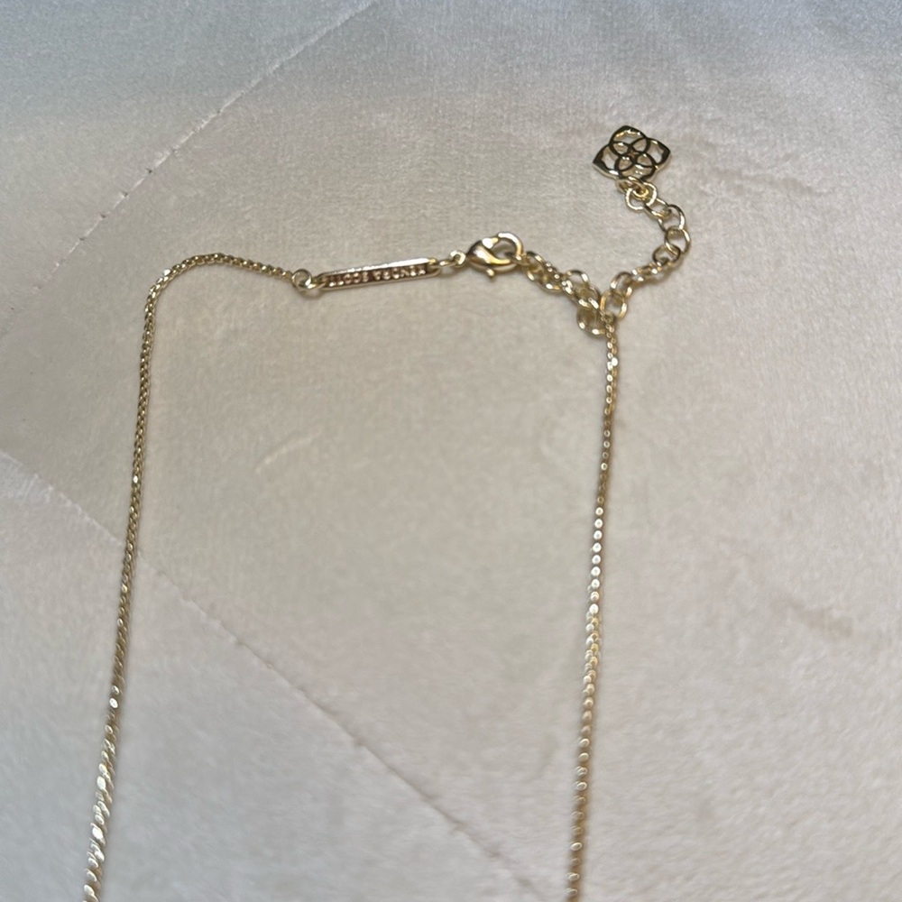 Kendra Scott Leanor Necklace in Aqua Drusy - Picture 3 of 3